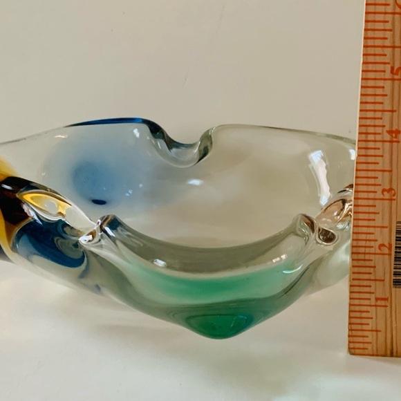 Frantisek Zemek “Rhapsody” Glass Bowl Bohemia Czech Studio Art 1950 - Picture 3 of 12